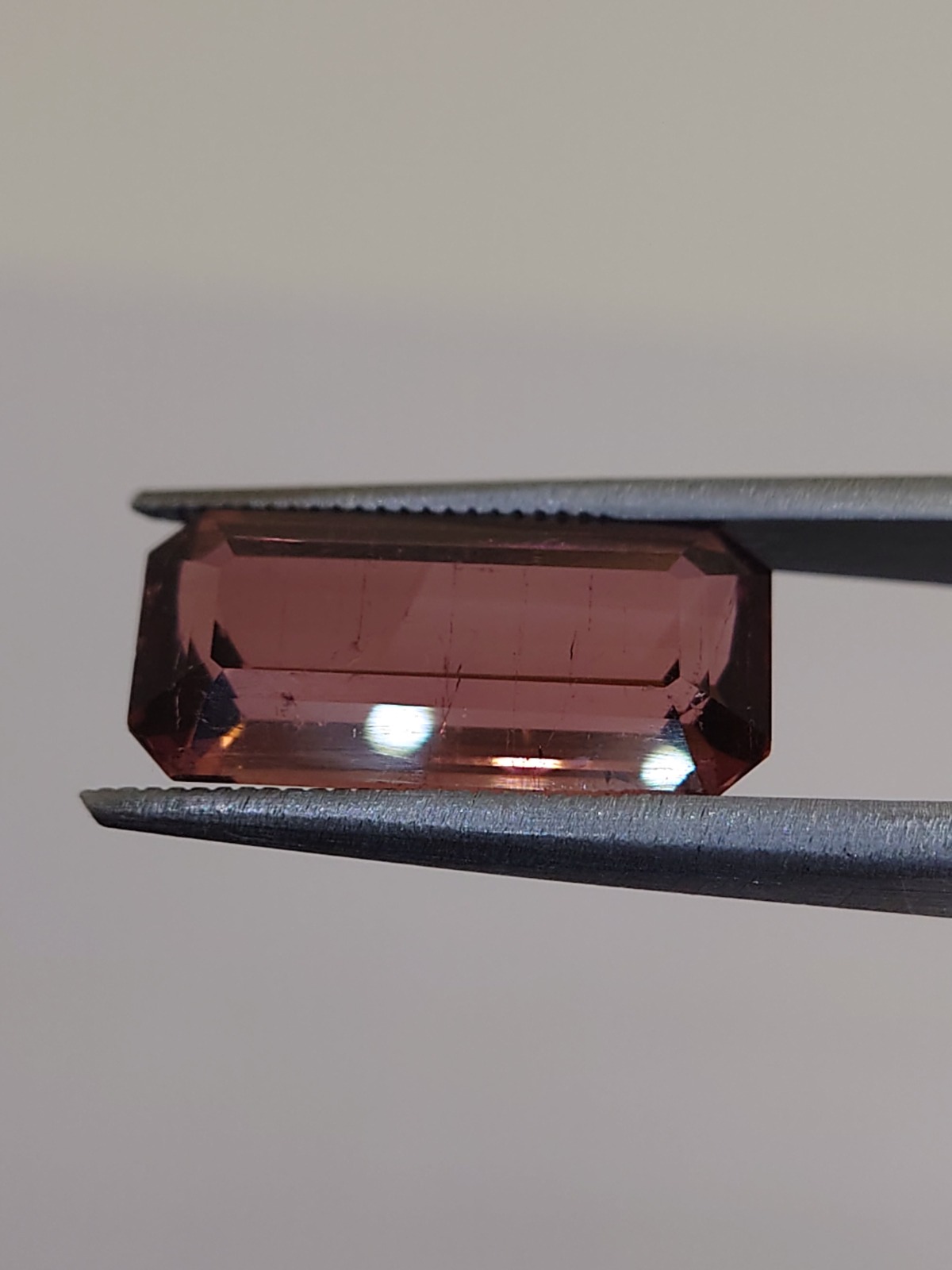 Stunning 6.25 Ct. Pink Tourmaline in Emerald Cut from Nigeria — view 5